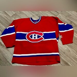 Vintage Starter NHL Montreal Canadiense red hockey Jersey